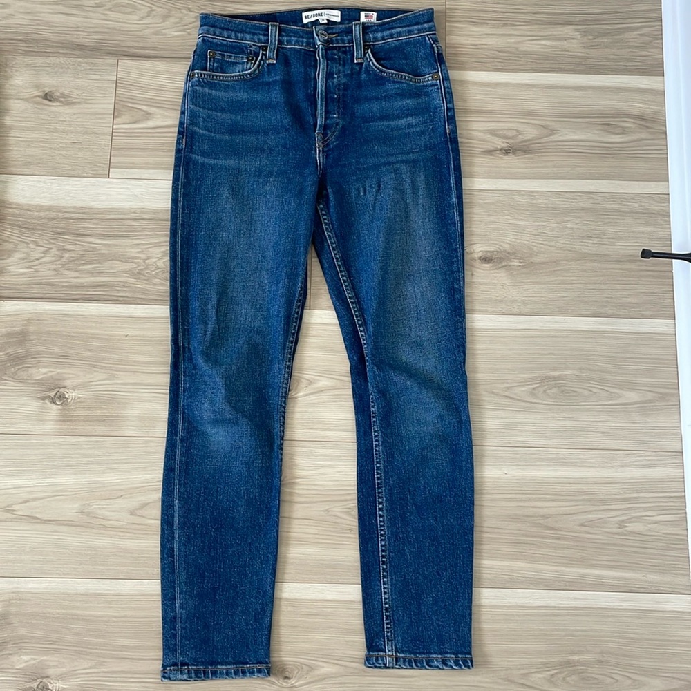 RE/DONE 90’s High Rise Slim Straight Jean